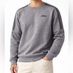 Adidas Men's Charcoal Crewneck Sweater